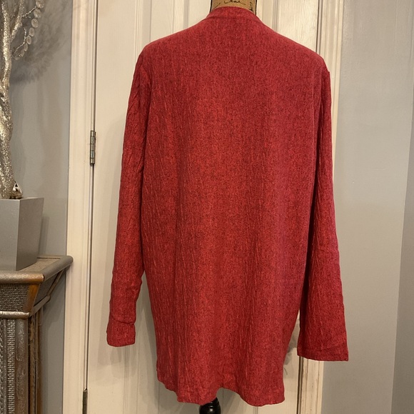 Textured Open Front Cardigan - Picture 7 of 9